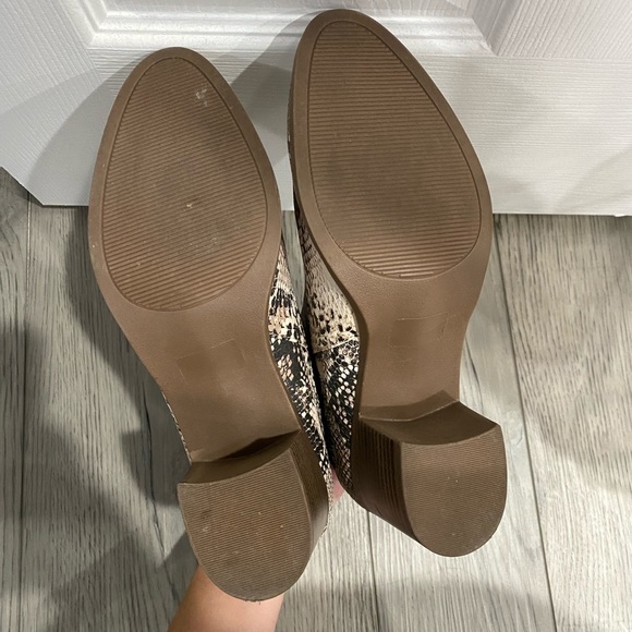 Snake Print Booties Like New - Picture 4 of 4